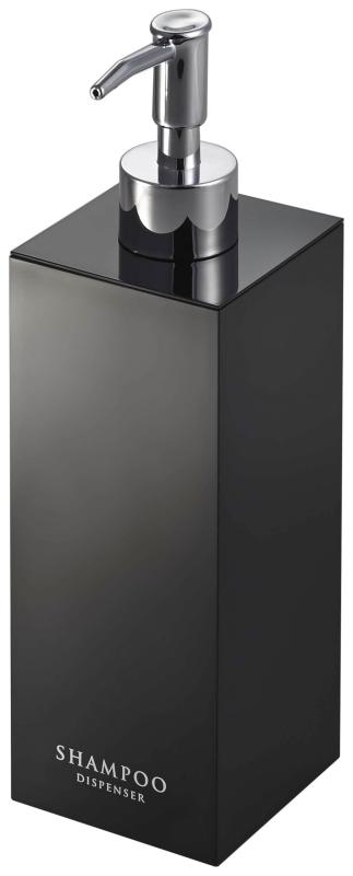 山崎実業 ツーウェイディスペンサー スクエア シャンプー ブラック 約W7×D7×H23cm ミスト 7891