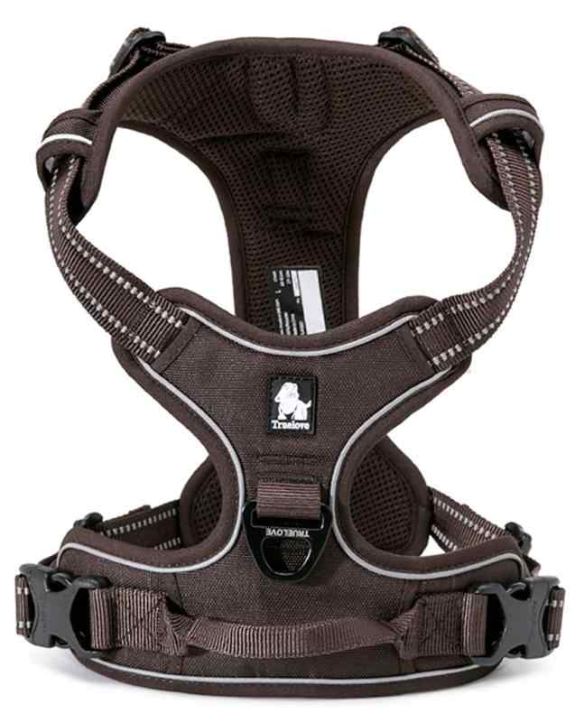 cocomall 犬用ハーネス 犬用胴輪 ドッグ ペット用品 ハーネス 3M反射材料 訓練 ナイロン製 小型犬、中型犬、大型犬に向け 通気性 調節可能 (M, ブラウン)3M反射ステッチ：ハーネスはかわいいだけでなく、夜になると反射するので安全、暗い夜道でも目立ちます。入射した方向に対して集中的に反射するため、ライトに照らされると、遠くからでもよく見えます。高級なオックスフォード素材：愛犬のカラダに触れる部分はすべて上質の生地が覆っています。そのため、肌触りがソフトで、摩擦による痛みはありません。カラダに食い込んで不快感を与えないように、ハーネスの幅が広めに作られています。調節できる、操作簡単：ワンチャンの体系に合わせて調節しておけば簡単着脱バックルはサイズ調整が可能なので微妙な調整もできます。束縛感ないデーザイン：ハーネスの裏側は柔らかい素材で、生地も厚めなので、散歩中わんちゃんの体への負担を軽減できます。犬用ハーネスは、引っ張っても圧力が体全体に分散されます。安定感が増すので、バランスよく歩けるようになり、心地好くお散歩できます。アルミニウム素材のDカン、背中部分にハンドルが付き、車載功能：耐衝撃性に優れたアルミニウムDカンの留め具は高い引張り強さ、耐腐食性と硬度がある。それに、背中部分にハンドルがついたハーネスです。ハンドルがあると色々な場面で とっても便利。持つことで、車内でベルトと繋がって愛犬の飛び出しなども防ぐことができます。複数店舗にて販売をしておりますため、在庫データの更新が間に合わず、欠品にも関わらず、注文ができる場合がございます。その際は、キャンセルにて対応を取らせていただきます。当店はお電話のお問い合わせはお受けしておりませんので、ご了承ください。お問い合わせは、問い合わせフォームにてお願いをいたします。