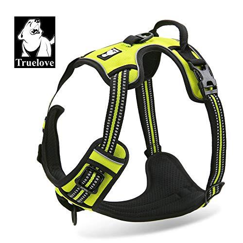 cocomall 犬用ハーネス 犬用胴輪 ドッグ ペット用品 お出かけハーネス 3M反射材料 訓練 ナイロン製 小型犬、中型犬、大型犬に向け 通気性 調節可能 おしゃれ (M, ネオン・イエロー) omichi-store-10499598 シオカゼ商店 サンプル画像3