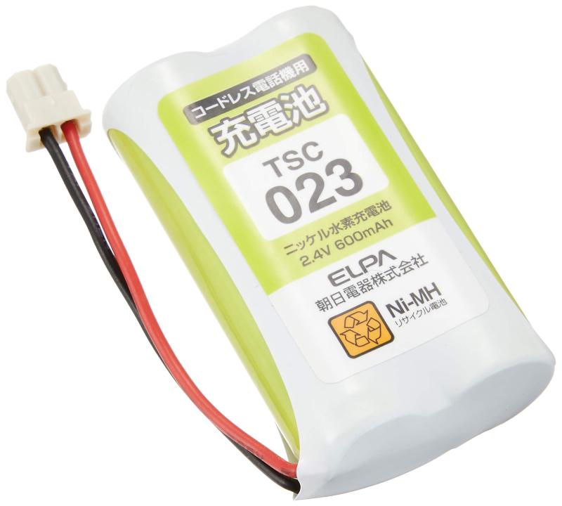 ELPA エルパ 朝日電器 電話機用充電池 TSC-023●すぐに使える充電済 ●自己放電を抑制 ●安全装置内蔵複数店舗にて販売をしておりますため、在庫データの更新が間に合わず、欠品にも関わらず、注文ができる場合がございます。その際は、キャンセルにて対応を取らせていただきます。当店はお電話のお問い合わせはお受けしておりませんので、ご了承ください。お問い合わせは、問い合わせフォームにてお願いをいたします。