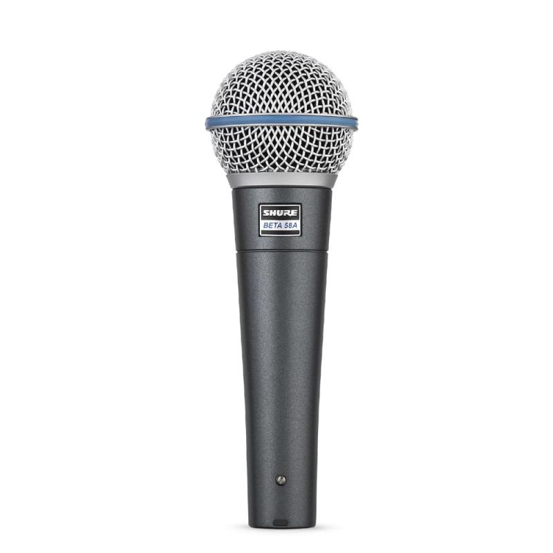 SHURE シュア BETA 58A-J ダイナミック ボーカル マイク : スーパーカーディオイド 単一指向性 XLR 有線 プロ仕様 ノイズ低減 高耐久性 歌 ライブ 収録 録音 レコーディング DTM 宅録マイクロホン