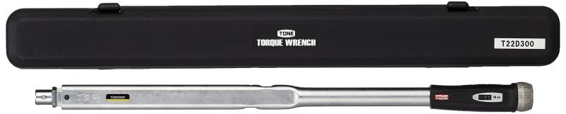 Rakuten - トネ(TONE) プレセット形トルクレンチ(ダイレクトセット・差替式) T22D300 φ22mm ブラック 300N・m