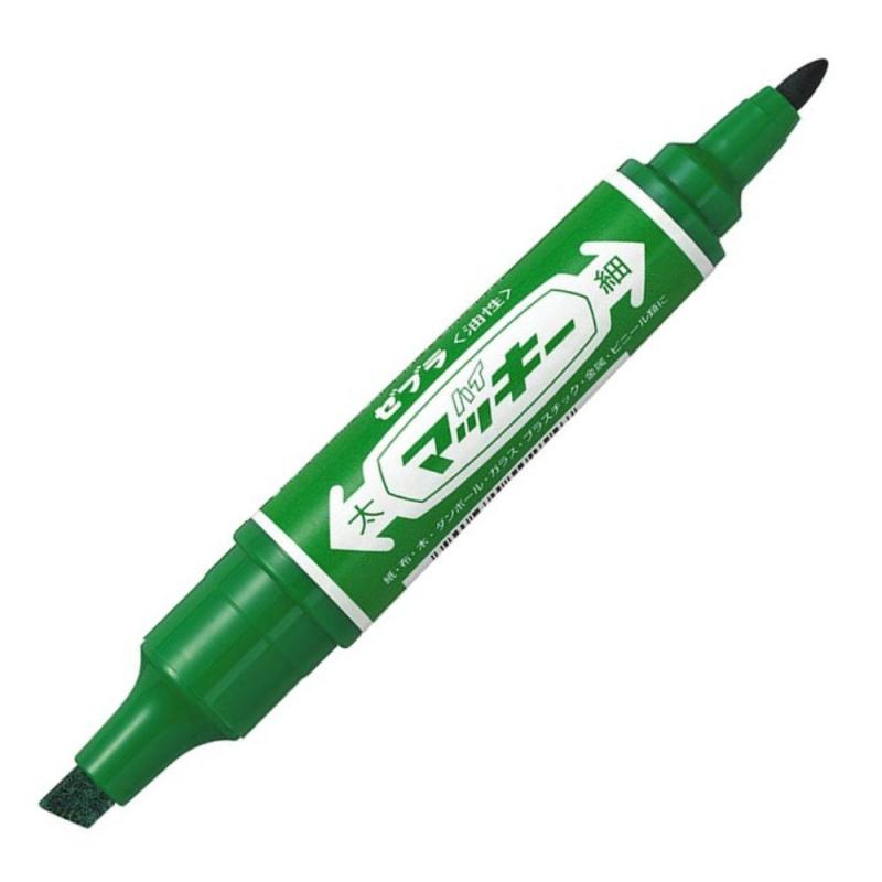 ゼブラ 油性ペン ハイマッキー 緑 10本 B-MO-150-MC-G
