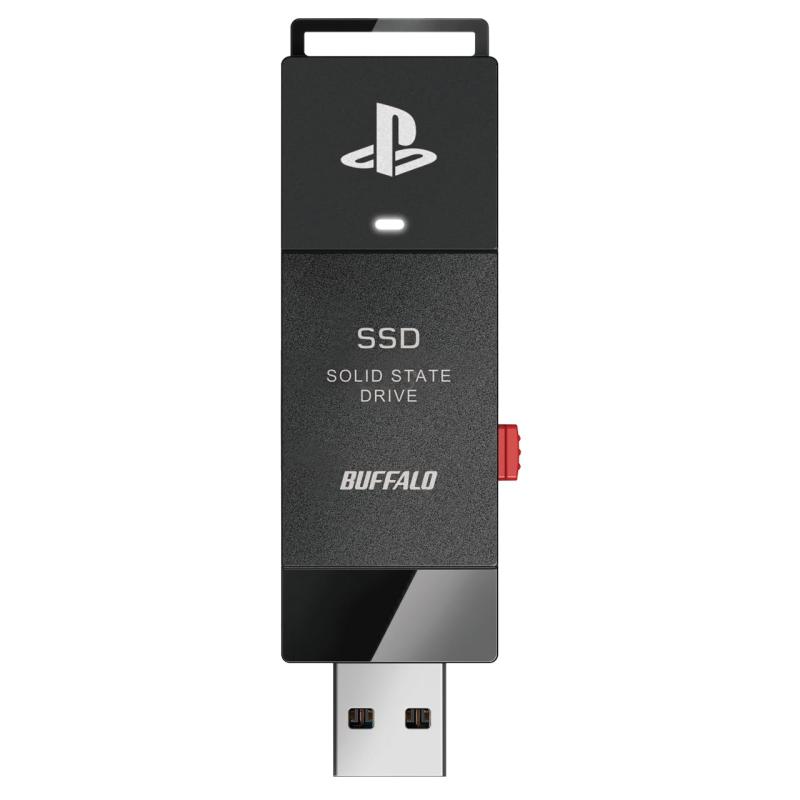 バッファロー 外付けSSD 2TB USB3.2 Gen2 Type‐A PlayStation公式ライセンス品 SSD-SAO2.0U3-B/N
