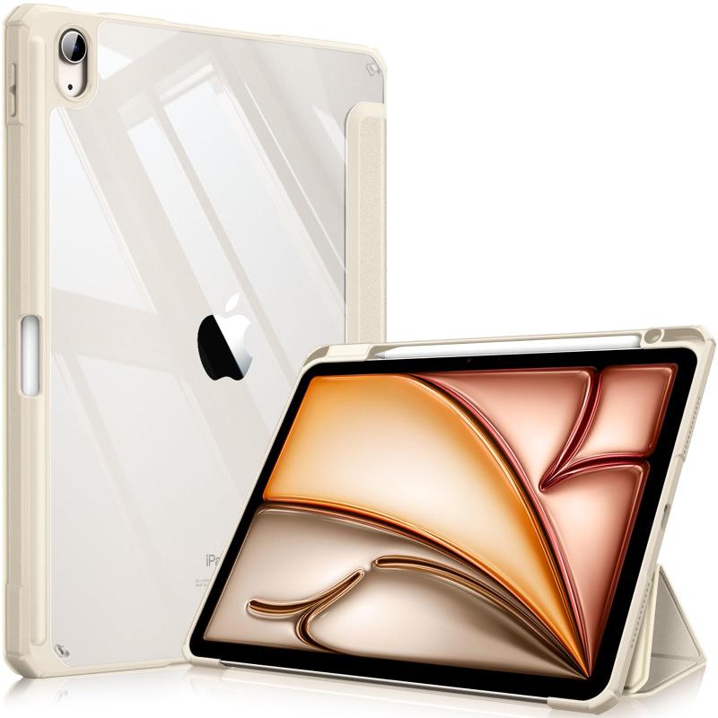 Fintie iPad Air 11インチ ケース M4/M3/M2/Air 5/4 10.9 インチ 透明バックカバー(スターライト)