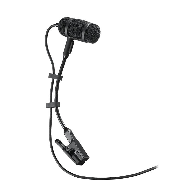シオカゼ商店のオーディオテクニカ PRO35 コンデンサーマイク XLR 金管楽器用/サックス/トランペット/楽器用マイクホルダー付属/バックエレクトレット/単一指向性 / 145dBの高耐入力 / ローカットスイッチ/ウ｜アングル2