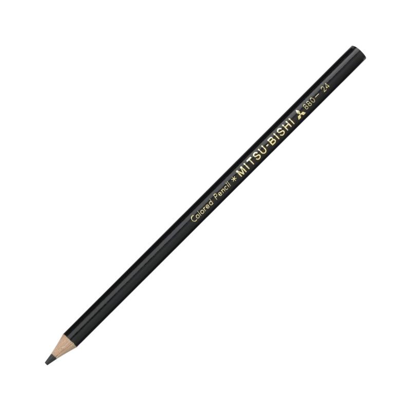 三菱鉛筆 色鉛筆 880単色 くろ 1ダース K880.24 omichi-store-10404359 シオカゼ商店 サンプル画像2