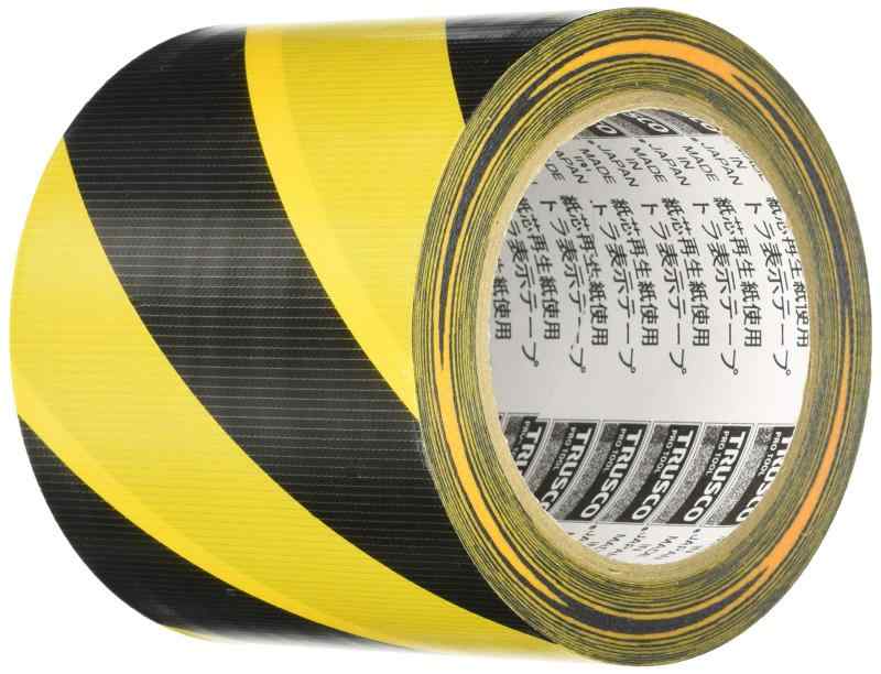 樂天商城 - TRUSCO(トラスコ) トラ表示テープ 100mm×25m TRTR-10025YB × 30巻 【ケース販売】