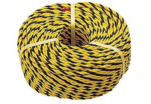 Rakuten - TRUSCO(トラスコ) 標識ロープ 黄/黒 10mm×100m 3つ打タイプ R-12100T × 5巻 【ケース販売】