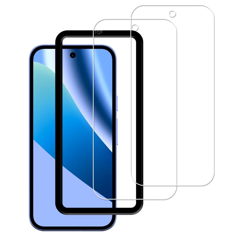 KPNS 対応 Google Pixel 10a 用の ガラスフィルム 2枚入り ガイド枠付き 9H 国産旭硝子素材製 強化ガラス グーグルピクセル10a 保護フィルム 指紋防止 気泡防止 貼り付け簡単 高光沢 ケース干渉しに【Google Pixel 10a専用設計】本製品はGoogle Pixel 10a専用のガラスフィルムです。画面サイズに合わせた設計で、スマホ本体のディスプレイをしっかり保護します。Pixel 10a フィルムをお探しの方におすすめです。【ガイド枠付き・貼り付け簡単】貼り付けガイド枠付きなので、フィルムの位置合わせがしやすく、ズレにくい設計です。初めて保護フィルムを貼る方でも簡単に装着しやすいPixel 10a ガラスフィルムです。【9H硬度・強化ガラス】日本製9H硬度の強化ガラスを採用し、鍵や小物との摩擦による傷を防ぎます。通勤、通学、外出時でも安心して使えるGoogle Pixel 10a 保護フィルムです。【指紋防止・高透明】表面には指紋や汚れが付きにくい加工を施しています。高透明タイプなので、写真、動画、ゲーム、SNSの画面もクリアに表示できます。グーグルピクセル10a フィルムとして日常使いに適しています。【気泡防止・ケース干渉しにくい】気泡が入りにくく、きれいに貼り付けやすい設計です。多くのスマホケースと併用しやすいサイズで、2枚入りなので予備用や交換用にも便利なピクセル10a 保護フィルムです。複数店舗にて販売をしておりますため、在庫データの更新が間に合わず、欠品にも関わらず、注文ができる場合がございます。その際は、キャンセルにて対応を取らせていただきます。当店はお電話のお問い合わせはお受けしておりませんので、ご了承ください。お問い合わせは、問い合わせフォームにてお願いをいたします。