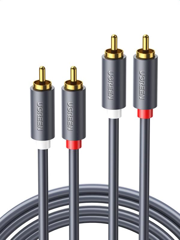 UGREEN RCA ケーブル 3M オーディオケーブル ステレオ 音声ケーブル 2RCA to 2RCA(...