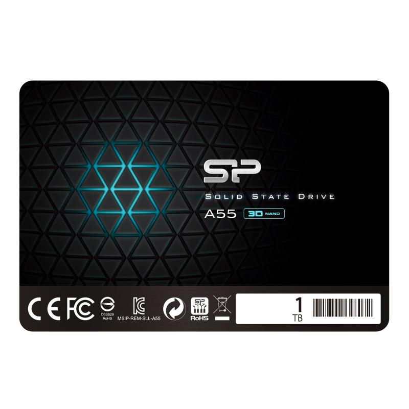 シリコンパワー SSD 1TB 3D NAND採用 SATA3 6Gb/s 2.5インチ 7mm PS4動作確認済 A55シリーズ SP001TBSS3A55S25