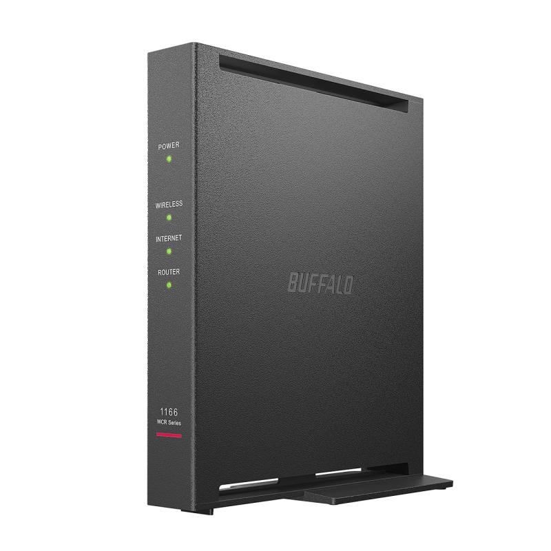 バッファロー Wi-Fi 5 ルーター 866+300Mbps デュアルバンド WCR-1166DHPL/N【国内シェア22年連続No.1】バッファローは無線LAN親機で22年連続シェアNo.1を獲得している、日本のPC周辺機器メーカーです。2023年BCN調べ【Wi-Fi環境を改善】コンパクト＆シンプルながら、一人暮らしからファミリーまで幅広い環境でご利用いただけるWi-Fiルーターです。【離れた部屋でも快適】スマホを狙って電波を届けるビームフォーミングに対応。離れた部屋でも高速で安定した通信を実現します。端末側も対応している必要があります。【かんたん初期設定】スマホアプリを使った初期設定に対応。「AirStationアプリ」をインストールすれば、画面の指示に従うだけで簡単に設定できます。【安心の国内サポート】電話・メール・チャットなど、複数のサポート窓口をご用意。万が一のトラブル時も安心です。【すっきりデザイン】内蔵アンテナを採用したすっきりとしたデザインで、場所を選ばず設置いただけます。環境に配慮した包装でお届けします複数店舗にて販売をしておりますため、在庫データの更新が間に合わず、欠品にも関わらず、注文ができる場合がございます。その際は、キャンセルにて対応を取らせていただきます。当店はお電話のお問い合わせはお受けしておりませんので、ご了承ください。お問い合わせは、問い合わせフォームにてお願いをいたします。