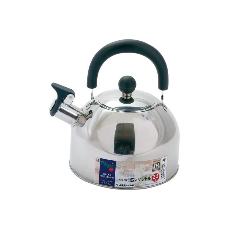 Kettles - パール金属 ケットル ケトル やかん 2.3L 笛吹き IH対応 オール熱源対応 ステンレス製 ベジック HB-6629