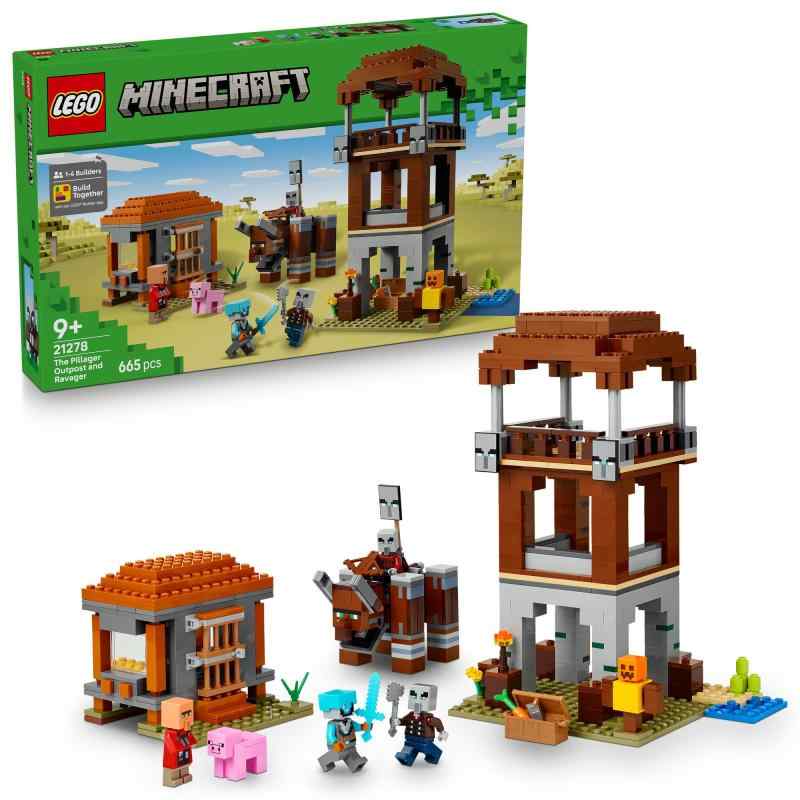 レゴ(LEGO) マインクラフト ピリジャー部隊とラヴェジャー おもちゃ 玩具 誕生日 プレゼント ブロック 男の子 女の子 子供 9歳 10歳 11歳 小学生 マイクラ Minecraft グッズ ゲーム 対戦 ロボット 2レゴマインクラフトの村で戦いが始まる – 9才以上のマインクラフトファンが、その手でゲームの世界をつくり出し、バトルごっこを楽しめます可動フィギュア – ミニフィギュアになったスペースセンチネル、襲撃隊の大将‌、石工、ヴィンディケーターのほか、ラヴェジャーの組み立てフィギュアとブタのどうぶつフィギュアが付属ラヴェジャー襲撃 – ラヴェジャーの組み立てフィギュアが戦闘態勢に入ると、レバー操作で口の開閉や頭突きができますリアルなアクセサリー – 訓練用ダミー、たいまつ、ニンジン、鉄の延べ棒、ダイヤモンドのヘルメットと剣、クロスボウ、斧から想像がふくらみますゲーマー向けギフト – マインクラフトのファンが創造と冒険を楽しめる組み立てセット複数店舗にて販売をしておりますため、在庫データの更新が間に合わず、欠品にも関わらず、注文ができる場合がございます。その際は、キャンセルにて対応を取らせていただきます。当店はお電話のお問い合わせはお受けしておりませんので、ご了承ください。お問い合わせは、問い合わせフォームにてお願いをいたします。