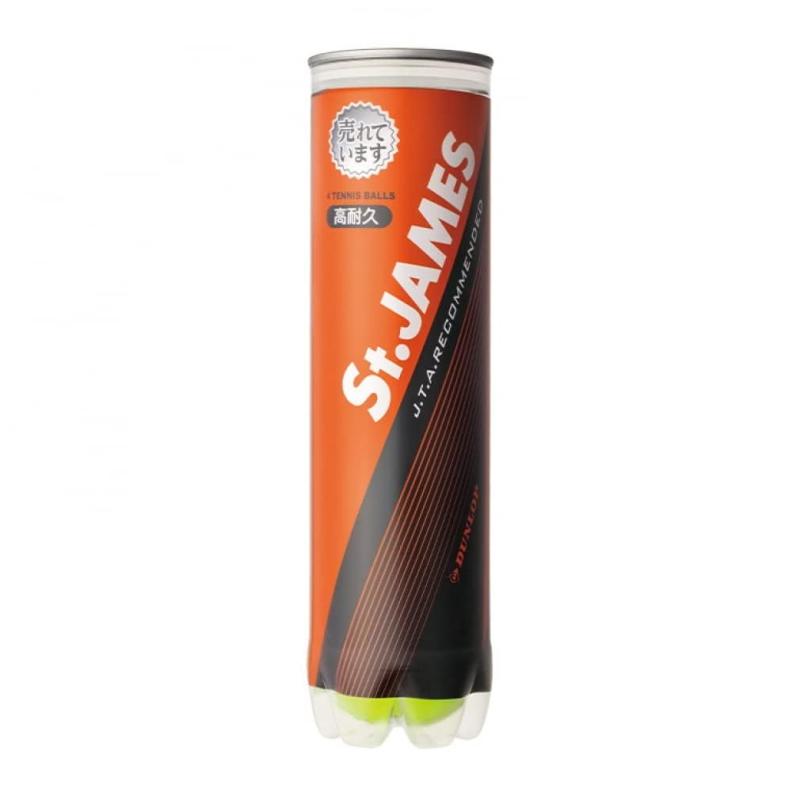 DUNLOP(ダンロップ) 硬式 テニス St.JAMES (セント・ジェームス) 4球入×3ボトル (12球) STJAMES3PACK「フォート」のマイルドな打球感を継承。耐久性に優れたプラクティスボール。日本テニス協会推奨球素材：フェルト＝ウール、ナイロン、コットン／コア＝ゴム複数店舗にて販売をしておりますため、在庫データの更新が間に合わず、欠品にも関わらず、注文ができる場合がございます。その際は、キャンセルにて対応を取らせていただきます。当店はお電話のお問い合わせはお受けしておりませんので、ご了承ください。お問い合わせは、問い合わせフォームにてお願いをいたします。