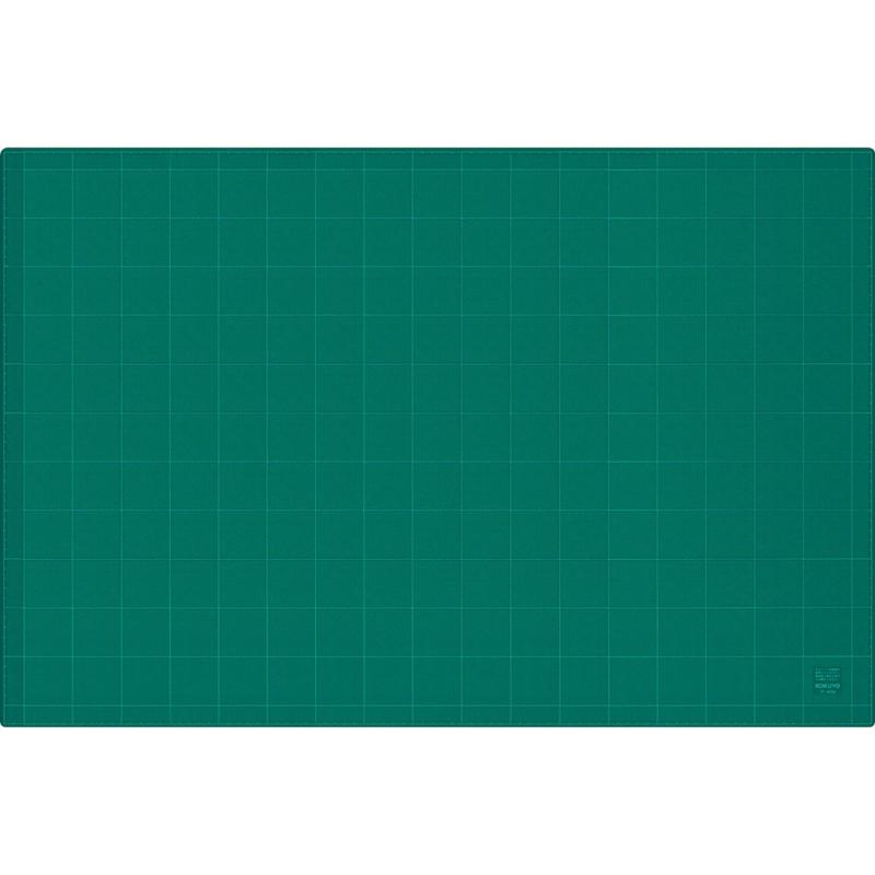 コクヨ カッティングマット 3mm厚 グリーン 両面 方眼罫 600×900mm マ-44N【寸法】925×750×5mm【色】グリーンオレフィン系樹脂を使用した環境に配慮した両面仕様のカッティングマット両面に方眼罫がついて、2倍使えるお得なタイプ厚手で机や床をしっかり保護する優れもの複数店舗にて販売をしておりますため、在庫データの更新が間に合わず、欠品にも関わらず、注文ができる場合がございます。その際は、キャンセルにて対応を取らせていただきます。当店はお電話のお問い合わせはお受けしておりませんので、ご了承ください。お問い合わせは、問い合わせフォームにてお願いをいたします。
