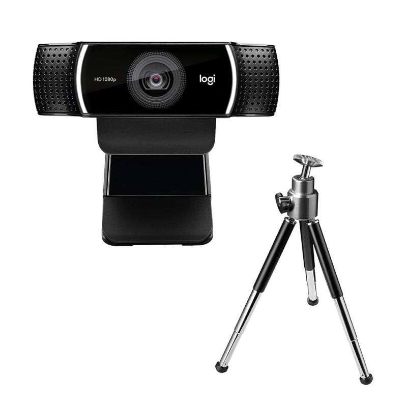 ロジクール Webカメラ C922n フルHD 1080P ストリーミング 撮影用 三脚 スタンド 付き オートフォーカス ステレオ マイク ウェブカメラ ウェブカム PC Mac ノートパソコン Zoom Skype 2年間