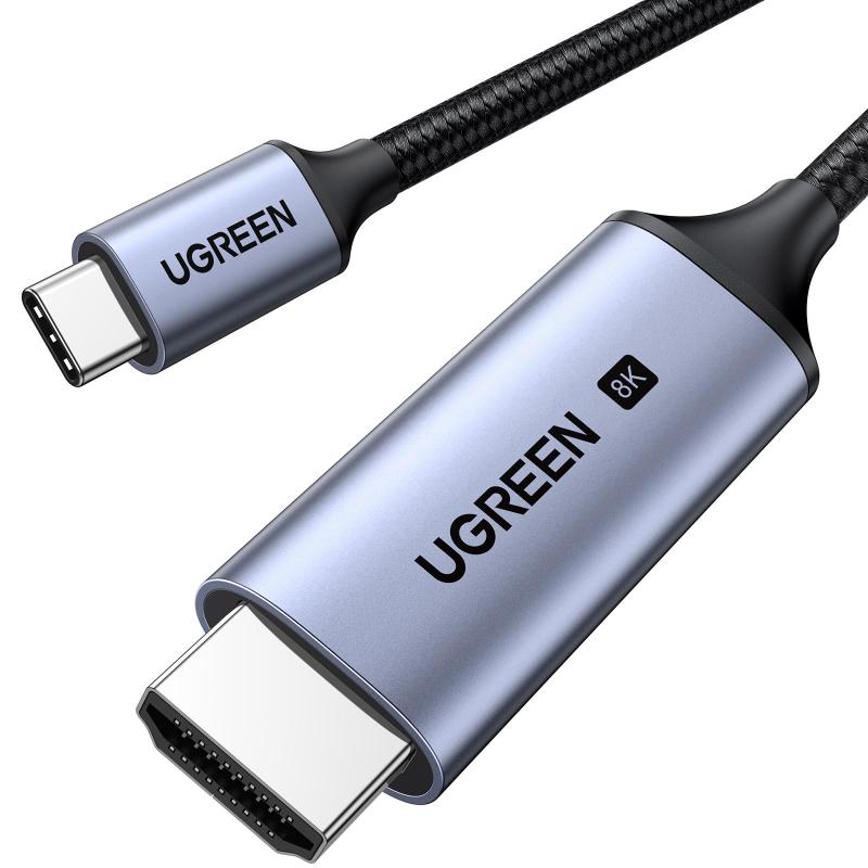 UGREEN USB Type C HDMI 変換ケーブル 3M 8K@60Hz 4K@240Hz USB C HDMI 48Gbps高速伝送