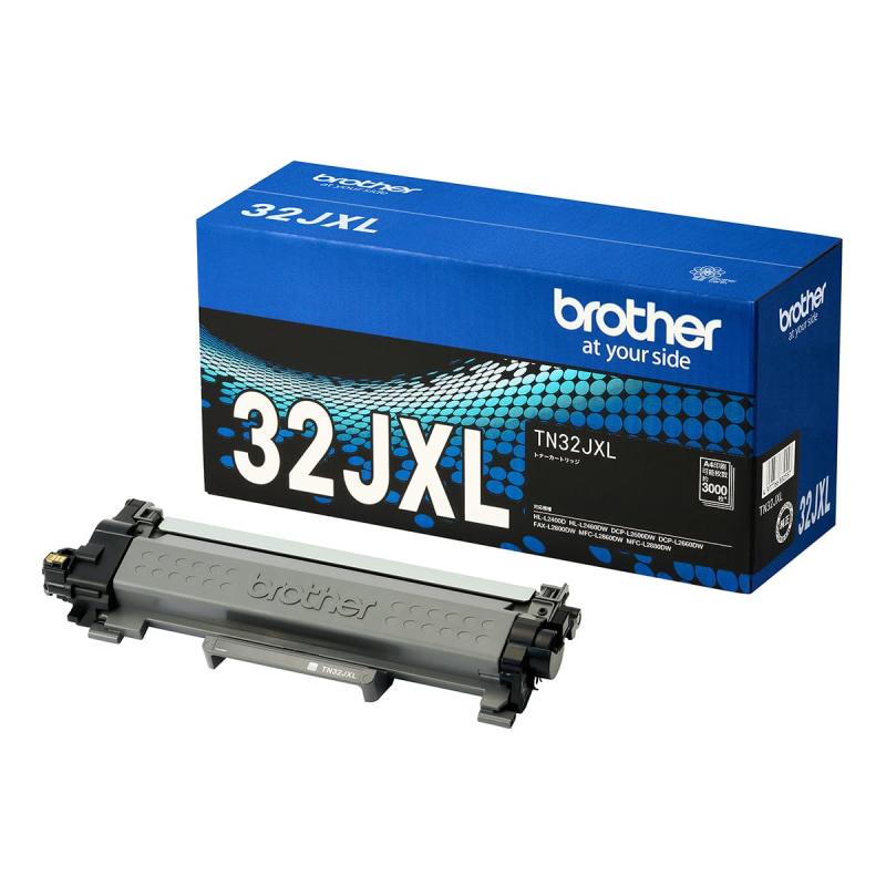 【ブラザー純正】トナーカートリッジ TN32JXL 対応型番:MFC-L2880DW、MFC-L2860DW、FAX-L2800DW、DCP-L2660DW、DCP-L2600DW、HL-L2460DW、HL-L2400D 他対応機種:MFC-L2880DW、MFC-L2860DW、FAX-L2800DW、DCP-L2660DW、DCP-L2600DW、HL-L2460DW、HL-L2400D　他印刷可能ページ数:約3,000ページブラザー純正トナーは製品本体の性能を十分に発揮するために研究を重ね、開発されています。非純正トナーをお使いになりますと製品本体の性能を十分に発揮できないだけでなく製品本体を損傷させる可能性がありますのでご注意ください。ブランド:ブラザー工業複数店舗にて販売をしておりますため、在庫データの更新が間に合わず、欠品にも関わらず、注文ができる場合がございます。その際は、キャンセルにて対応を取らせていただきます。当店はお電話のお問い合わせはお受けしておりませんので、ご了承ください。お問い合わせは、問い合わせフォームにてお願いをいたします。