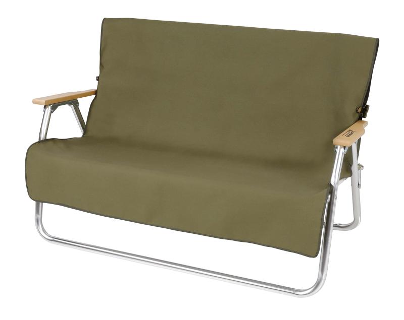 キャプテンスタッグ(CAPTAIN STAG) ベンチ カバー ベンチ用カバー 難燃生地 背面ポケット付き オリーブ FIRE PROOF UP-2683
