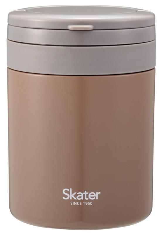 スケーター(Skater) 保温 保冷 スープジャー 大容量 500ml 折りたたみハンドル付 抗菌 ナッツブラウン LJFO5AGサイズ：9.7×13.7cm材質：本体：ステンレス鋼（アクリル樹脂塗装）、フタ・中容器・中容器フタ：ポリプロピレン（中材：発泡スチロール）、パッキン：シリコーンゴム、底板：熱可塑性エラストマー原産国：中国複数店舗にて販売をしておりますため、在庫データの更新が間に合わず、欠品にも関わらず、注文ができる場合がございます。その際は、キャンセルにて対応を取らせていただきます。当店はお電話のお問い合わせはお受けしておりませんので、ご了承ください。お問い合わせは、問い合わせフォームにてお願いをいたします。