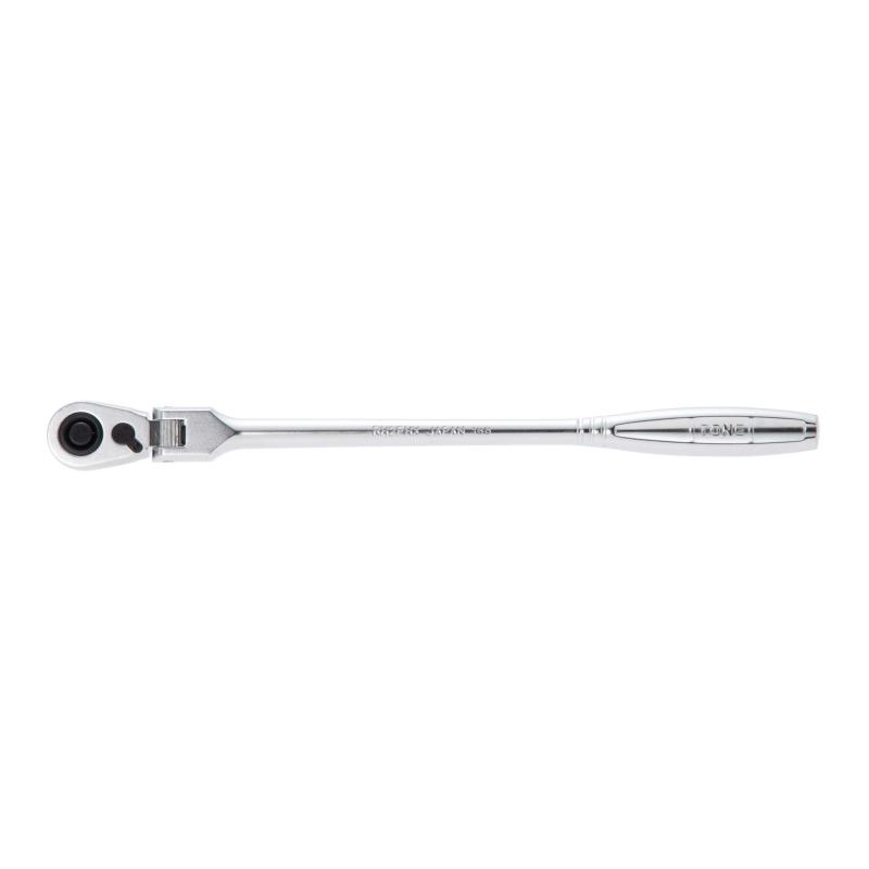 シオカゼ商店のトネ(TONE) 超ロング首振ラチェットハンドル(ホールドタイプ) RH2FHX 差込角6.35mm(1/4")｜アングル3