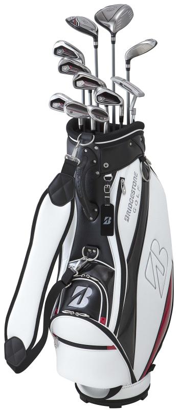 BRIDGESTONE(ブリヂストン) ゴルフクラブセット BRIDGESTONE GOLF BG-100 キャディバッグ付きクラブ11本セット メンズ アイアン カーボンRシャフト