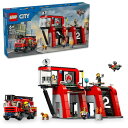 レゴ(LEGO) シティ 消防署と消防車 おもちゃ 玩具 プレゼント ブロック 男の子 女の子 子供 5歳 6歳 7歳 8歳 小学生 消防車 ごっこ遊び 家 お...