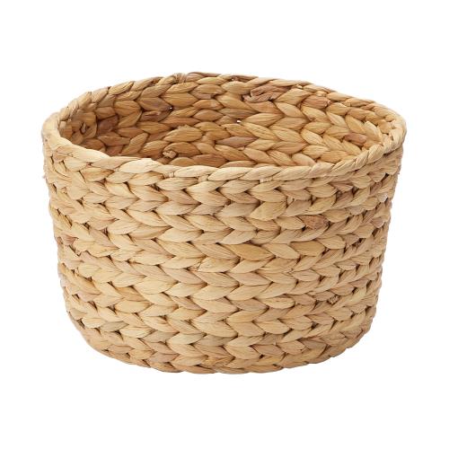 無印良品 ラウンドバスケット 直径25×高さ16cm ウォーターヒヤシンス 浅 12057918のサムネイル