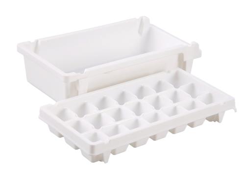 パール金属 製氷皿 M 21個取 ボックス付 ホワイト アイス トレー クーリス 日本製 H-5235