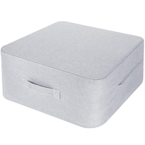 Homwarm トランポリン 室内 大人用 静音 エクササイズ 家庭用 省スペース 外カバー取り外し 洗濯可能 (50x50x20cm, グレー)