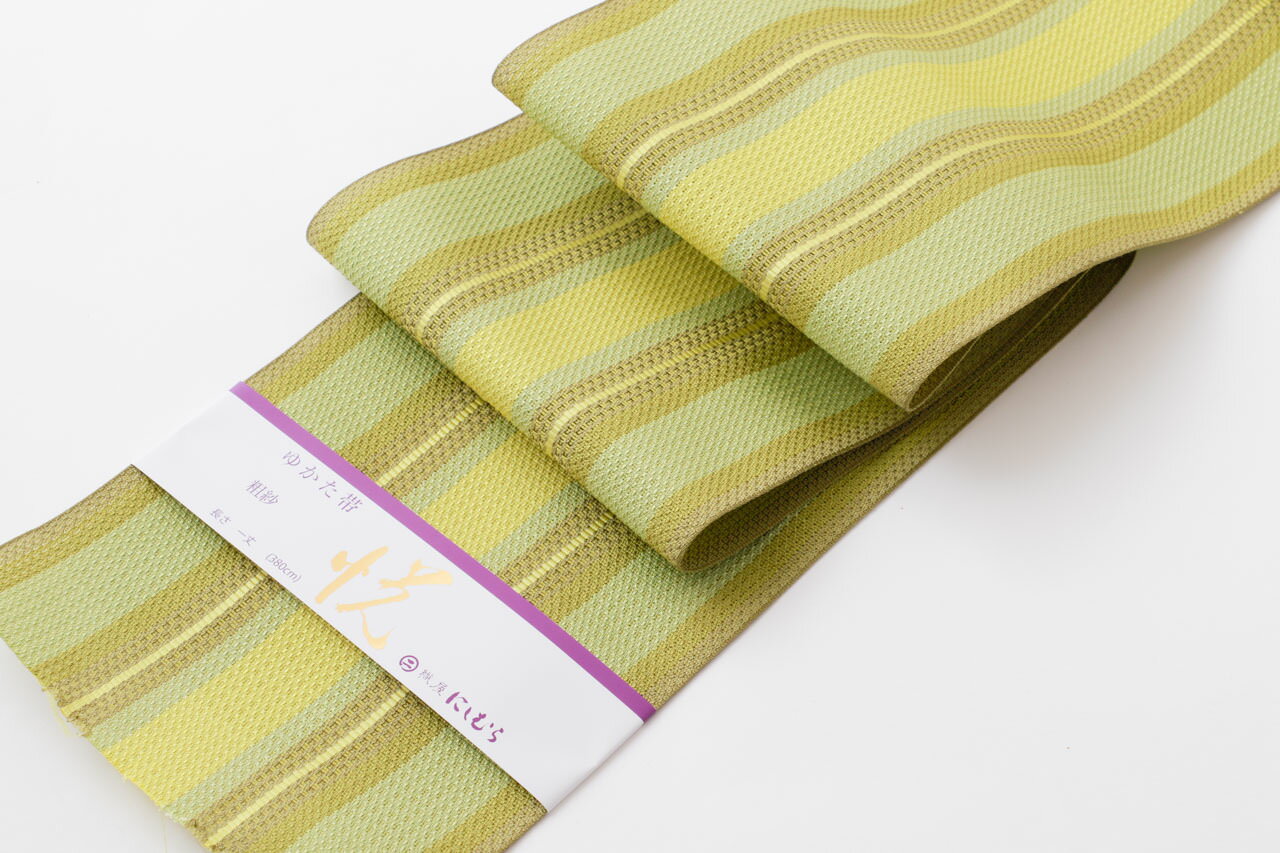 ゆかた帯 正絹 紗 半幅帯 西村織物 博多帯 博多織 浴衣帯 日本製 夏用 帯 細帯 四寸帯 夏物 着物 盛夏 カジュアル 浴衣帯 浴衣 単衣 小紋 和服 和装 和装小物 着付け 小物 夏の帯 夏の着物 お洒落 女性用 レディース