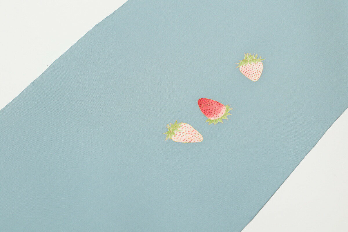 名古屋帯 反物 生地 いちご 帯 未仕立て 九寸名古屋帯 なごや帯 おしゃれ カジュアル お洒落 高級 着付け レディース 小紋 無地 紬 木綿 きもの 着物 女性 和服 和装小物 着付け小物 単衣 袷