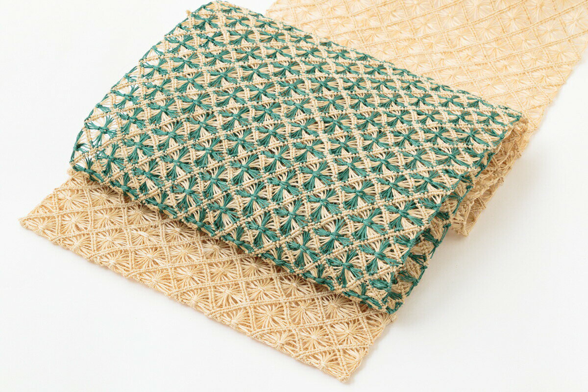 夏帯 芭蕉糸 反物 羅 お仕立て上がり 夏用 帯 名古屋帯 誉田屋源兵衞 紬 糸芭蕉 名古屋 白 格子 透け 通気 夏物 着物 盛夏 カジュアル 浴衣帯 浴衣 単衣 小紋 和服 和装 和装小物 着付け 小物 夏の帯 夏の着物 お洒落 女性用 レディースのサムネイル