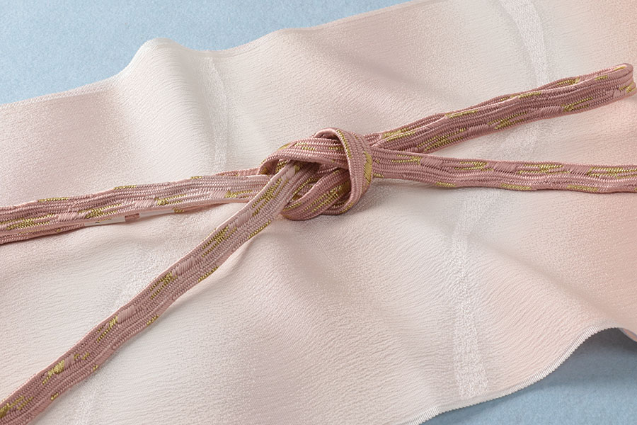 帯締め正絹組紐金糸紅藤色高級礼装用...