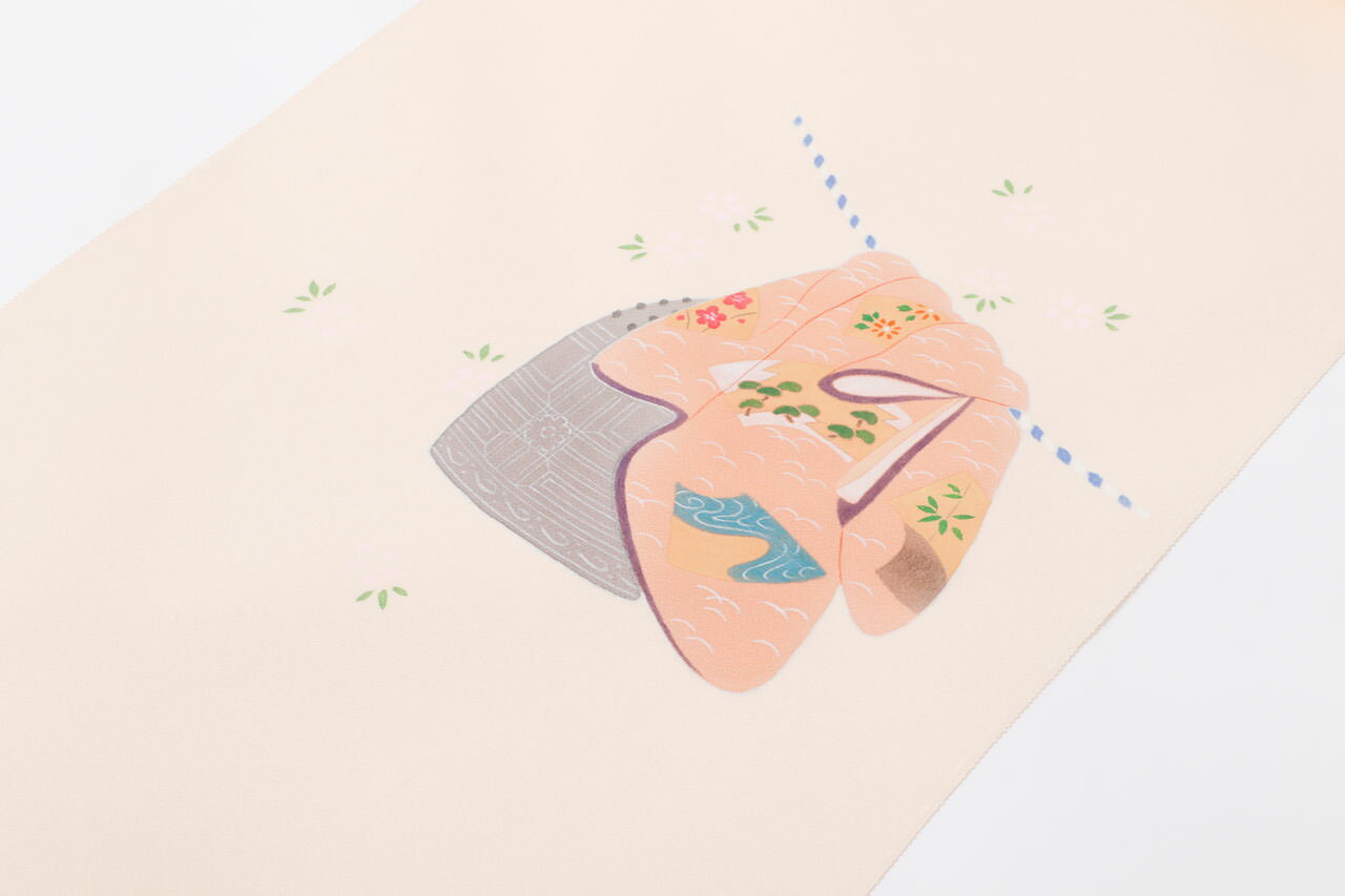 名古屋帯 帯反物 江戸友禅 染帯 名