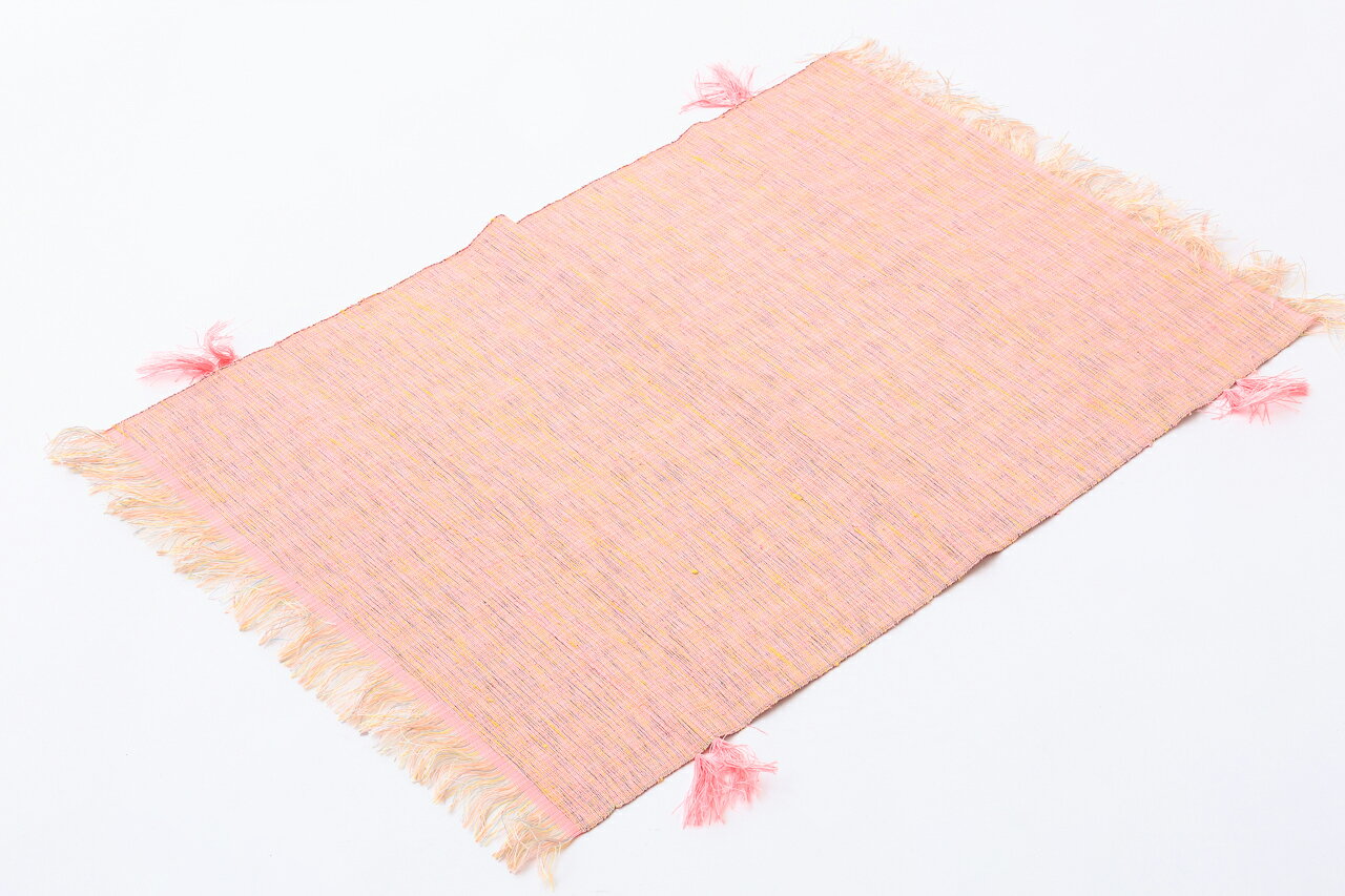 樂天商城 - 紅花 テーブルセンター ランチョンマット 紬 米沢