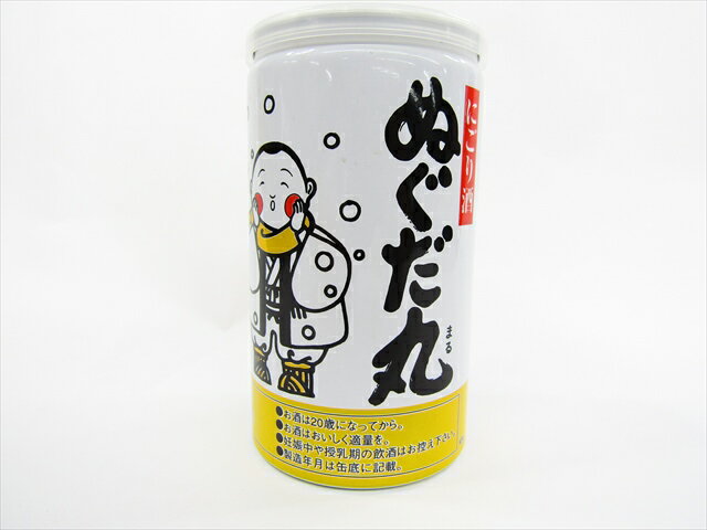 秋田清酒　出羽鶴　にごり酒　ぬぐだまる　缶　180ml