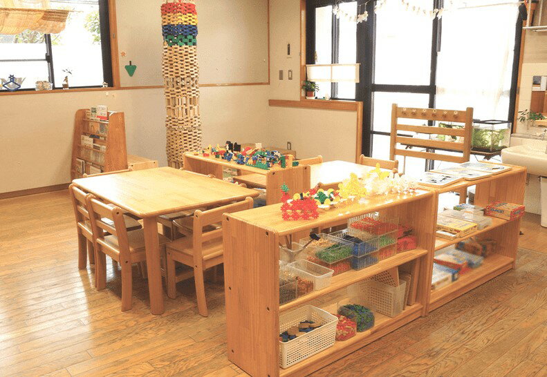 角テーブル・W60×D60cm 組立式【高さ51cm】ブロック社【ラッピング、代金引換はできません】 2