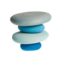 グリムスの積み木buildingSetRiverPebbles,4pieces川の石(木製)
