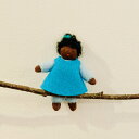 アンブロシウスドール 世界のこどもたち GIRL(青いワンピース) Ambrosius doll ルーマニア製 ミニチュアドール 積み木 インテリア グリムス ...
