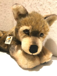 【即日発送可能・送料無料】ケーセン社ぬいぐるみ・オオカミの子・大・伏せ(ソフト)