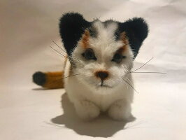 ぬいぐるみケーセン社・三毛猫(ミニ)【送料無料】ドイツ