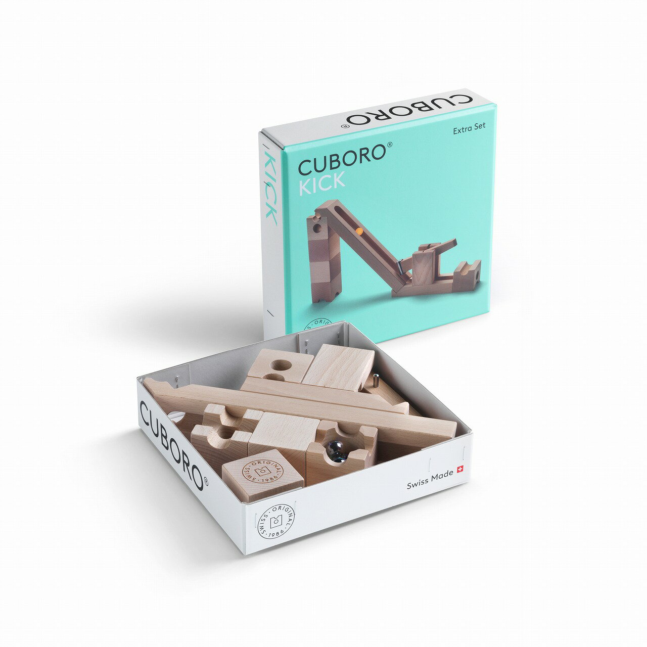 キュボロ・キック　Cuboro Kick【正規輸入品】（cuboro)玉の道　積み木　ピタゴラスイッチ　ラッピング無料