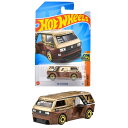 ホットウィール(Hot Wheels) ベーシックカー フォルクスワーゲン T3 カスタム 乗り物おもちゃ ミニカー 3歳から ブラウン HXR21