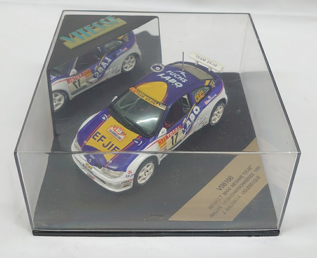 VITESSEireXj1/43~jJ[ RENAULT MAXI MEGANE gEFJIEh RALLYE LYON-CHARBONNIERES 1998 J.GALPIN/A.DELEBECQUEyoN򉻂z