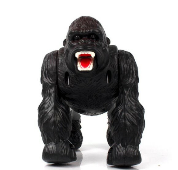 ラジコン R/C ゴリラ 黒 (2039000322278Black)　　　猿 サル 動物 アニマル フィギュア 人形 動く リアル おもちゃ