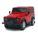 ラジコンカー 1/24 ランドローバー ディフェンダー 赤 (2039000321127Red) 　　　四駆 V型エンジン イギリス 英国車 クロスカントリー 軍用車両 警察車両 消防車両