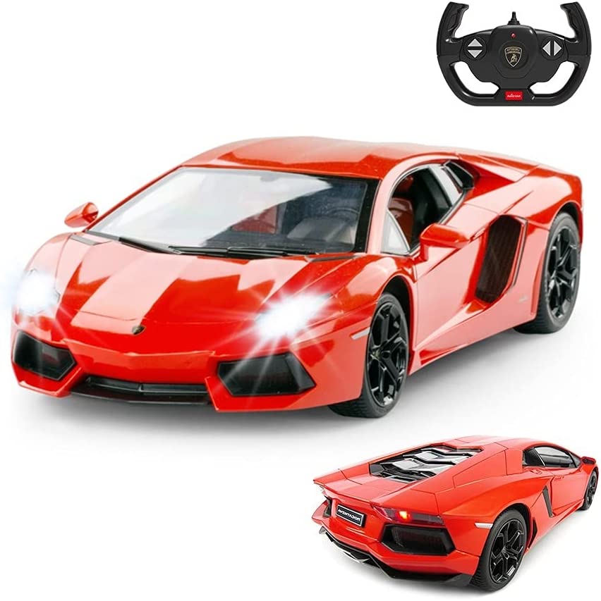 スポーツ用品（6歳向き） ラジコンカー 1/14 ランボルギーニ アヴェンタドール LP700-4朱色　(2039000321141Orange) 　　 車 スーパーカー スポーツカー イタリア 車 おもちゃ 3歳 4歳 5歳 6歳 男の子 プレゼント